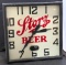 c. 1950's Square Storz Beer Clock, Likely Telechron