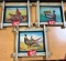 Set of Three, Storz Beer Game Birds in Rustic Wood Looking Framing Ringneck Pheasant, Bobwhite