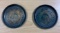 Two Embossed Metal Storz Beer Coasters