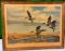 Storz Beer Hunter's Dream Canadian Goose Framed Print by Artist Richard E. Bishop, Omaha, NE 25in W.
