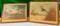 Set of 2,Storz Beer Framed Print by Artist Richard E. Bishop, 25in W. Bob White Quail, Pheasants