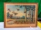 Storz Beer Hunter's Dream Flushed Bob White Quail Framed Print by Artist Richard E. Bishop, Omaha,
