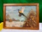 Storz Beer Pheasants Framed Print by Artist Richard E. Bishop, Omaha, NE