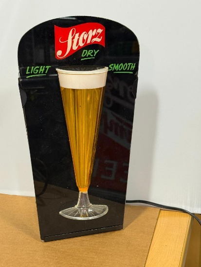 Vintage Storz Bubbler Lighted Beer Sign w/ 3D