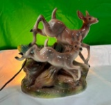 Vintage Prancing Deer TV Lamp, Likely Maddux of California