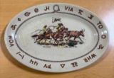 Rare 1940's - 60's Storz Western Cowboy Dinnerware Wallace China Los Angeles, Calif, by Artist Till