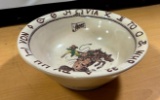 Rare 1940's - 60's Storz Western Cowboy Dinnerware Wallace China Los Angeles, Calif, by Artist Till
