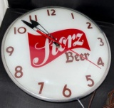 Storz Beer c. 1950's - 60's Lighted PAM/Telechron Style Clock