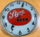 Storz Beer c. 1950's - 60's Lighted Telechron Clock
