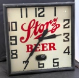 c. 1950's Square Storz Beer Clock, Likely Telechron