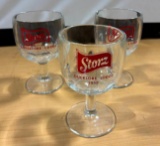 Set of 3, Storz Beer Ducklore Lodge c. 1958 Goblets