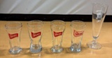 Storz Beer Glassware, Set of Four and 75th Anniversary Glass