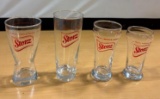 Four Storz Beer - A Real Man's Beer Glasses