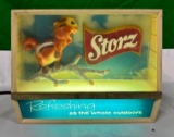 Vintage NPI 1950's Storz Chipmunk Lighted Beer Sign, Refreshing at the Whole Outdoors 10in