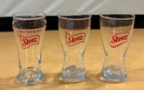 Lot of 3 Storz Beer Glasses, A Real Man's Beer