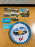Vintage Storz Beer Tray, Fan and Post Cards