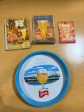 Vintage Storz Beer Tray and Cook and Recipe Books