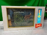 Storz Beer Scene-O-Rama Rotating Wildlife Deer & Fishing and Beer Sign
