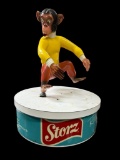 RARE Paul Stanley Merchandising in Motion Storz Curious George Monkey, Animated Store Display c.