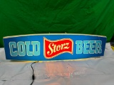 Storz Beer COLD BEER Lighted Beer Sign, Thomas A Schutz Co