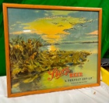 Storz Beer - A Perfect Set-Up, Actual North Platte River Hunting Scene in Nebraska, Signed