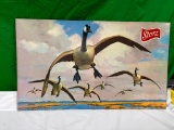 Richard E Bishop Canadian Goose Print on Masonite