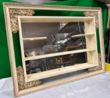 Mid-Century Modern Mirror Back Whatnot Shelf