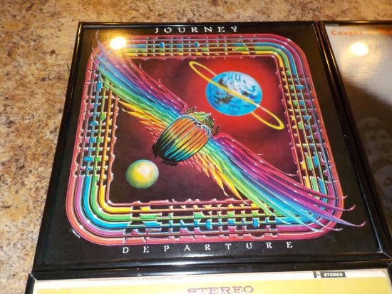 Framed Classic Rock Album Journey Departure Album