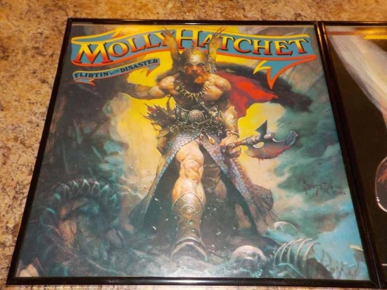 Framed Classic Rock Album Molly Hatchet Flirtin With Disaster