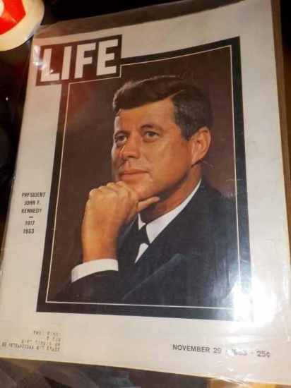 Life Magazines and Assorted Newspapers Featuring the Assassination of President John F. Kennedy