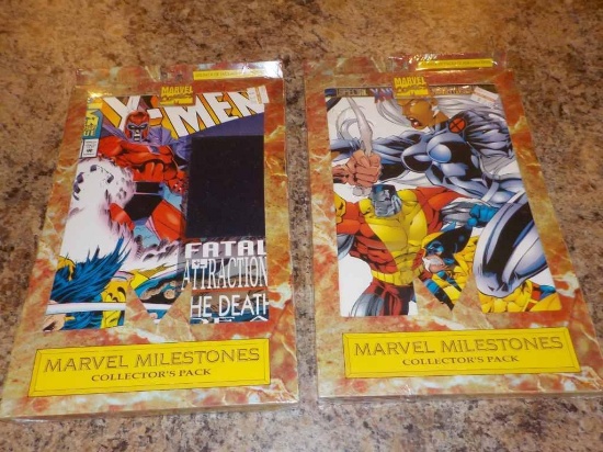 Two-Unopened 1995 Marvel Milestone Collector s Packs Containing Comics 1 Pack has Fatal Attractions