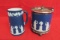 Two Pcs. Cobalt Blue Wedgwood - Pitcher and Biscuit Jar