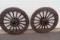 Two Large Chinese Wagon Wheels