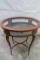 Oval Inlaid Display Table