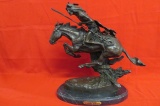 Remington Bronze Statue - 