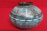Horsehair Navajo Vase by Myron Charley