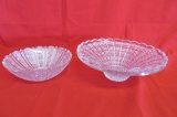 Two American Brilliant Cut Glass Bowls