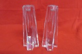 Pair of Lenox Contemporary Crystal Candleholders