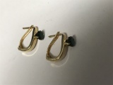14Kt Yellow Gold Earrings with Emeralds