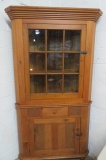 Early Pine Corner Cabinet