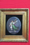 19th. C. Framed KPM Porcelain Plaque - Angel Holding Child