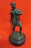 Bronze Statue of a Viking with Sword