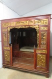 Carved Gilt Chinese Wedding Bed