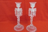Pair of Baccarat Figural Candlesticks
