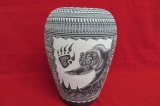 Large Rachel Aragon Native American Vase