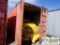 SHIPPING CONTAINER, CONEX TYPE, 20FT, W/ SPILL CONTAINMENT BOOM