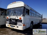 BUS, 1999 BLUE BIRD, 44 PASSENGER, CAT DIESEL ENGINE, AUTOMATIC TRANSMISSION