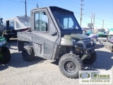 UTV, 2012 POLARIS RANGER XP 800 EPS, 4X4, PRO STEEL CAB, FORWARD A-ARMS, RHINO AXLE, WINCH