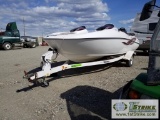 BOAT, YAMAHA LS 2000, FIBERGLASS, TWIN 135HP INBOARD JET MOTORS. FISHFINDER, FACTORY COVER