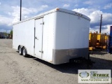 TRAILER, ENCLOSED. 2005 CARGO MATE TRAILBLAZER, 20 FOOT X 8 FOOT, TANDEM AXLE